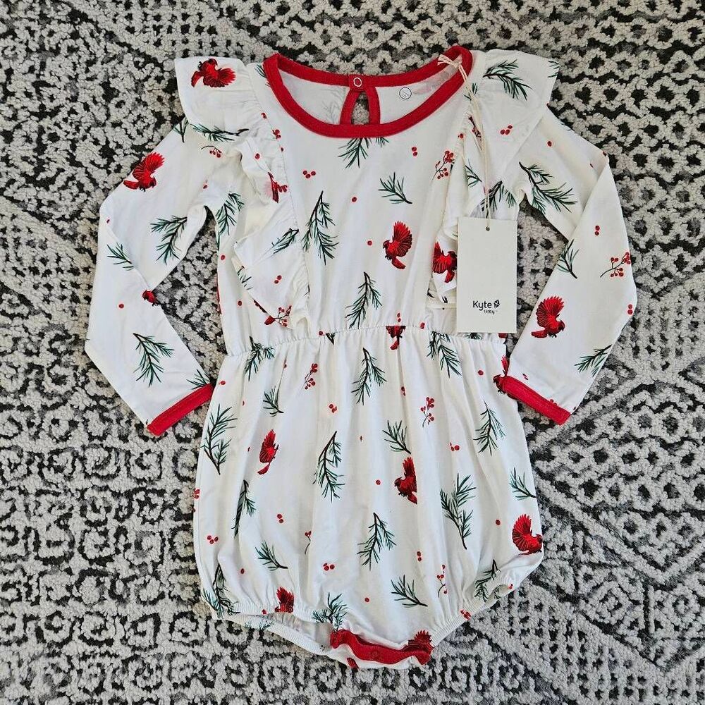 Kyte Baby Mistletoe Bubble Romper Size 3T